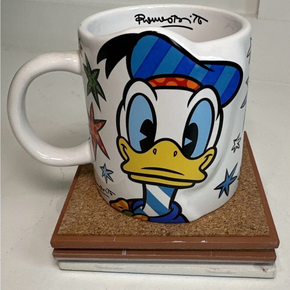 Vintage Donald Duck Mug‎ By Britto. Never Used. 10 oz